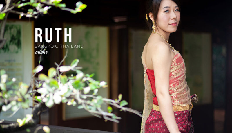 taiwan girl in thai traditional costume cover