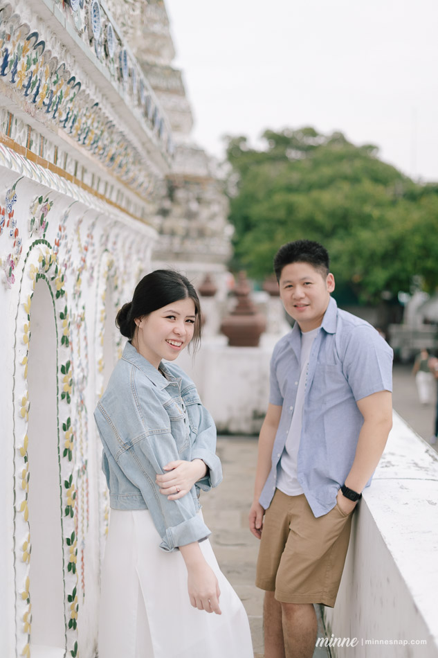 Wat Arun Photos Couple Photoshoot Nori and Erik